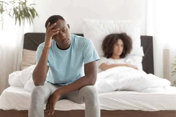 Man upset about ED symptoms Hampstead