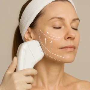 Woman having HI-FU to reduce wrinkles call LA LIPO Hampstead Now!