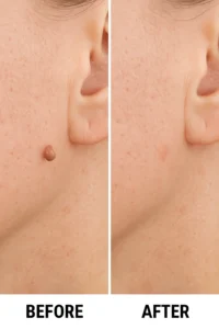 Skin tags removal Hampstead before and after