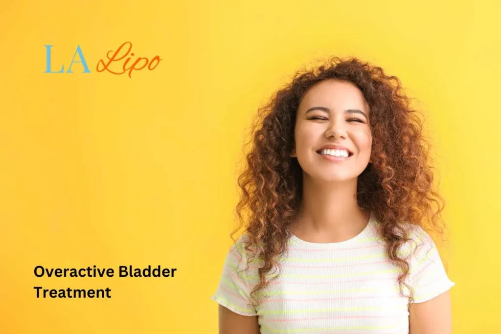 woman smiling about overactive bladder treatment Hampstead solutions