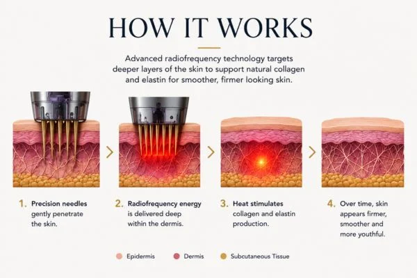 Diagram of how Collagen Lift Therapy Hampstead works