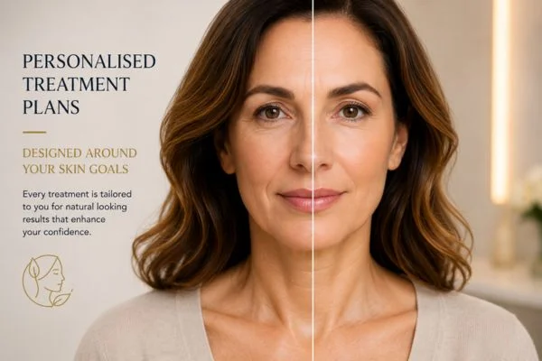 Before and after results of Collagen Lift Therapy Hampstead